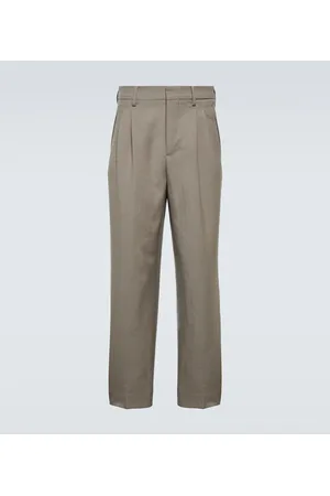 Ami Gerade Hose aus Woll-Gabardine