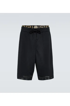 VERSACE Shorts Greca Border aus Mesh