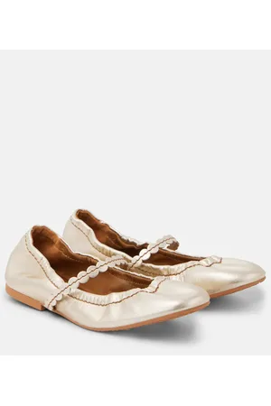 See by Chloé See By Chloé Ballerinas Chany aus Metallic-Leder