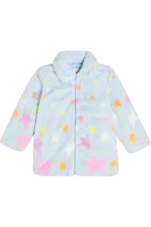 Stella McCartney Bedruckter Mantel aus Faux Fur
