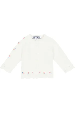 Tartine Et Chocolat Baby Bestickter Cardigan aus Baumwolle