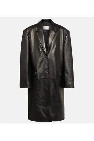 MAGDA BUTRYM Oversize-Mantel aus Leder
