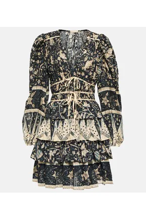 ULLA JOHNSON Minikleid Nina aus einem Baumwollgemisch