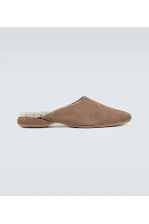 DEREK ROSE Slippers Crawford aus Veloursleder