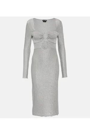 Tom Ford Midikleid aus einem Baumwollgemisch