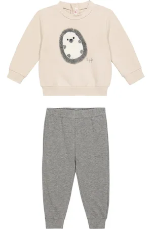 Il gufo Baby Jogginganzug aus einem Baumwollgemisch
