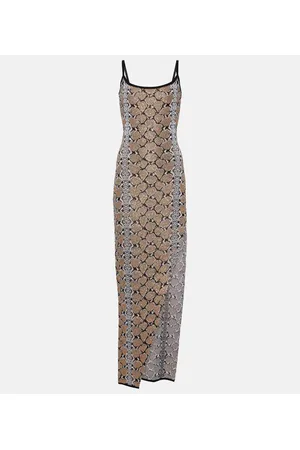 Balmain Bedrucktes Maxikleid