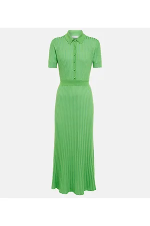 GABRIELA HEARST Midikleid Amor aus Kaschmir und Seide