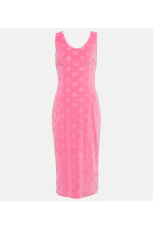 Dolce & Gabbana Midikleid DG aus Baumwoll-Jersey