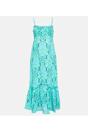 RIXO London Midikleid Sorcha aus Baumwolle