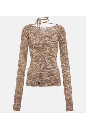The Attico Pullover Heather aus einem Baumwollgemisch