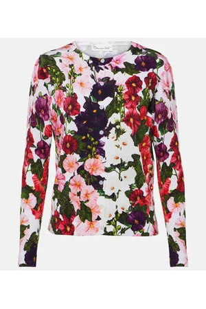 Oscar de la Renta Cardigan aus einem Baumwollgemisch