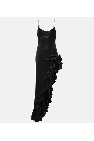 Alessandra Rich Maxikleid aus einem Seidengemisch