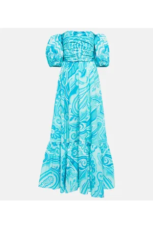 Etro Midikleid aus einem Baumwollgemisch
