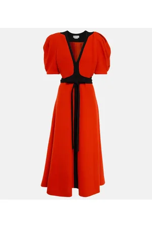 GABRIELA HEARST Midikleid Luz aus Woll-Crêpe