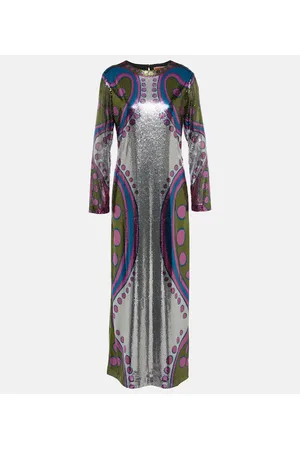 La DoubleJ Maxikleid Supremes Swing mit Pailletten