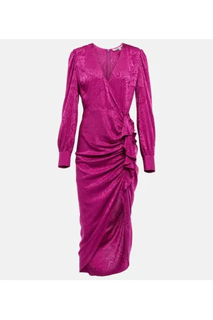 VERONICA BEARD Asymmetrisches Kleid Weiss aus Jacquard
