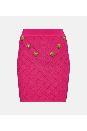 Balmain Verzierter Minirock aus Strick