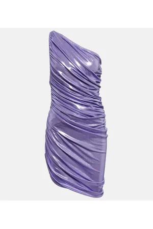 Norma Kamali Minikleid Diana aus Lamé