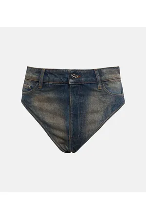 Y / PROJECT High-Rise Jeansshorts Janty