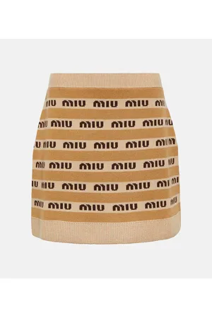 Miu Miu Minirock aus Schurwolle