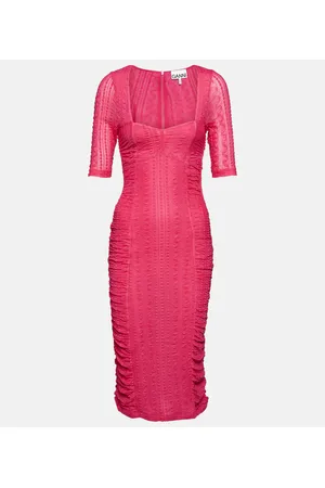 Ganni Midikleid aus Spitze