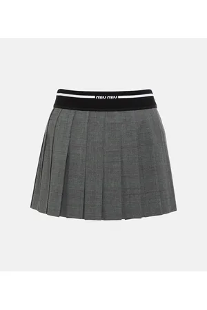 Miu Miu Minirock aus Schurwolle