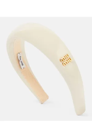 Miu Miu Bridal Haarreif aus Lackleder