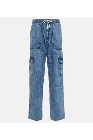 Marant Etoile Gerade Hose Viamao aus Baumwoll-Chambray