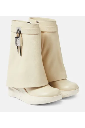 Givenchy Stiefel Shark Lock Biker aus Leder