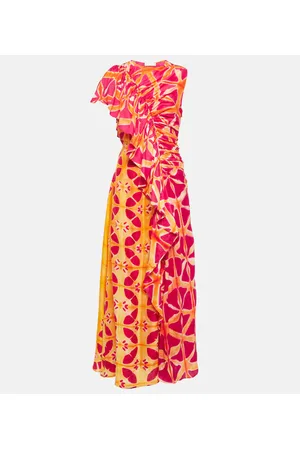 ULLA JOHNSON Bedrucktes Maxikleid Lali aus Seide
