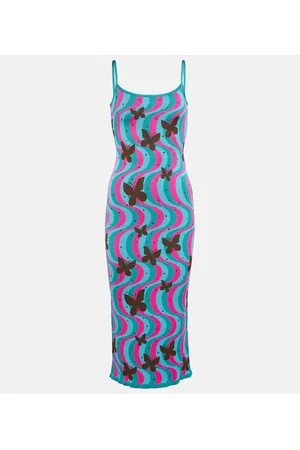 Alessandra Rich Midikleid aus Jacquard
