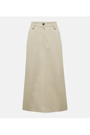 Brunello Cucinelli Midirock aus Denim