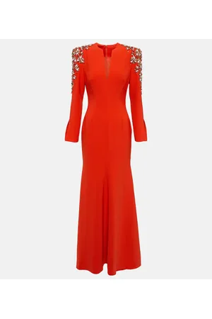 Jenny Packham Verzierte Robe Kay aus Crêpe