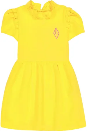 The Animals Observatory Kleid Tortoise aus Baumwolle und Leinen