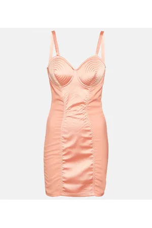 Jean Paul Gaultier Minikleid Conical aus Satin