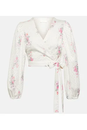 LOVESHACKFANCY Cropped-Top Kinza aus Baumwolle
