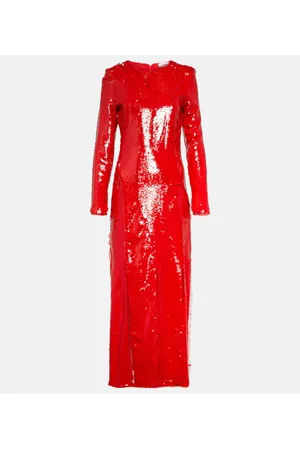 Ganni Maxikleid mit Pailletten