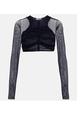 Jean Paul Gaultier Cropped-Top aus Mesh
