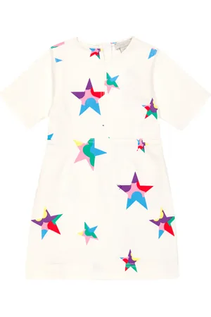 Stella McCartney Bedrucktes Kleid aus Baumwoll-Twill