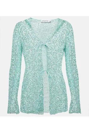 Self-Portrait Cardigan mit Pailletten
