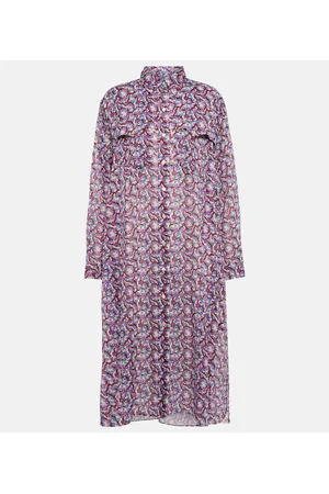 Marant Etoile Midikleid Eliane aus Baumwolle