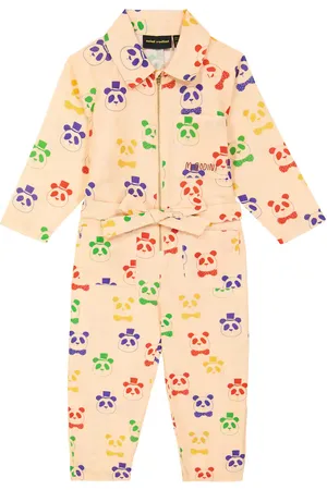 Mini Rodini Jumpsuit aus Leinen und Baumwolle
