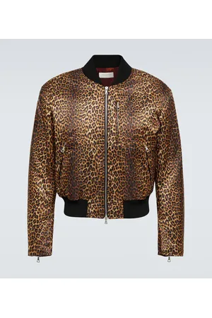 DRIES VAN NOTEN Bedruckte Bomberjacke aus Satin