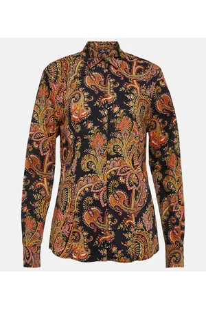 Etro Bluse aus einem Baumwollgemisch