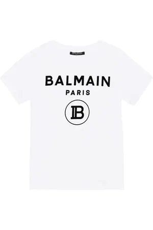 Balmain Bedrucktes T-Shirt aus Baumwolle