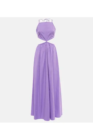 Staud Maxikleid Myla aus Baumwolle