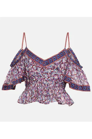 Marant Etoile Bedrucktes Top Garuva aus Baumwolle