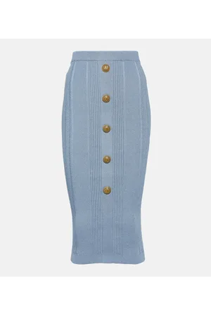 Balmain Bleistiftrock aus Strick