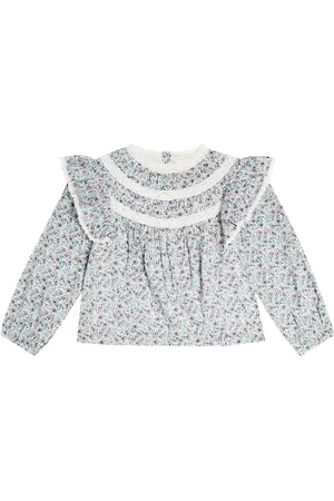 Louise Misha Top Janipa aus Baumwolle mit Spitze